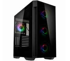 Kolink Observatory Z ARGB černá / ATX / 1xUSB-C + 2xUSB 3.0 + 2xUSB 2.0 / 4x 120 mm / bez zdroje / průhledná bočnice