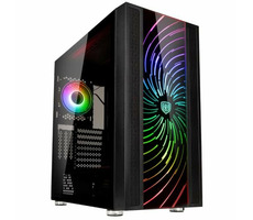 Kolink Unity Adapt ARGB černá / E-ATX / 2xUSB 3.0 + 1xUSB-C + 1x USB 2.0 / 2x 120 mm / bez zdroje / průhledná bočnice