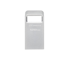 Kingston DataTraveler Micro 128GB stříbrná / Flash Disk / USB 3.2 Gen 1 - (USB-A 3.0)