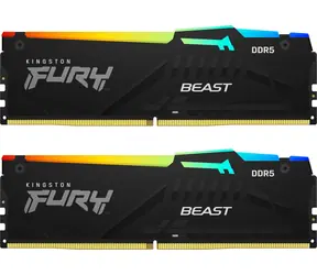 Kingston Fury Beast Black RGB 16GB (2x 8GB) DDR5 5200MHz / CL40 / DIMM / ECC / XMP