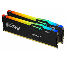 Kingston Fury Beast Black RGB 64GB (2x 32GB) DDR5 5200MHz / CL40 / DIMM / ECC / XMP