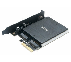 Akasa M.2 PCIe SSD adaptér s pasivním chladičem / RGB LED 