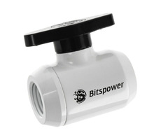 BitsPower uzavírací ventil 2x G1/4" ventil bílá