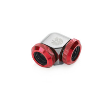 BitsPower úhlový adaptér 90° pro trubky 12mm černo-červená
