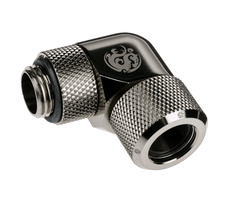 BitsPower Advanced Multi-Link otočný úhlový adaptér 90° G1/4 > 12mm hardtube černá