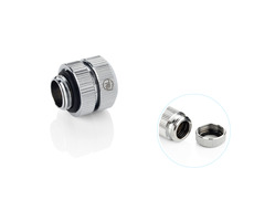 BitsPower TouchAqua sada 2x Link adaptér přímý G1/4 (F) > nastavitelná trubka 16-22mm stříbrná