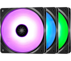 DEEPCOOL RF120 3-in-1 RGB černá / Sada 3 kusy / 120mm / 56.5 CFM / 27dB @ 1500 RPM
