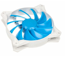 SilverStone FQ122 bílo-modrá / 120mm / 24.9 dB @ 1500 RPM / 4-pin PWM