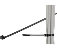MicroConnect Kabelové stahovací pásky 280 x 4.8 mm černá / 100ks