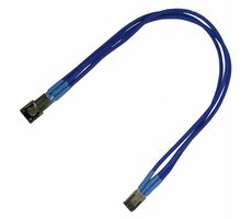 Nanoxia NX3PV3EB prodlužovací kabel 3-pin Molex 30cm modrá / 9-2-017 / Single Sleeve