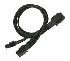 Nanoxia prodlužovací kabel 6-pin PCI-e - 8-pin PCI-e 30cm černá / 9-1-023 / Single Sleeve