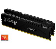 Kingston Fury Beast Black 32GB (2x16GB) DDR5 5200MHz EXPO / CL36 / DIMM / On-Die ECC / XMP 3.0 / EXPO 1.0 / 1.25V