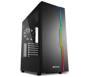 Sharkoon RGB SLIDER černá / RGB / ATX / 1x 120mm / bez zdroje / průhledná bočnice