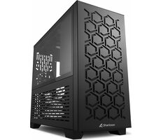 Sharkoon MS-Y1000 černá / ATX / 2x USB 3.0 / 4x 120 mm / Bez zdroje / průhledná bočnice