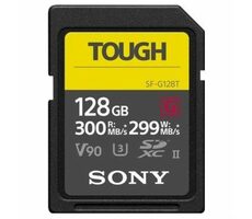 SONY Tough SD karta řady G 128GB / Class 10 / UHS-II / čtení až 300 MB/s / zápis 299 MB/s