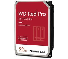 WD Red 22TB / HDD / 3.5" SATA III / 7 200 rpm / 512MB cache / pro NAS / 5y