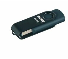 Hama 182465 Flash Drive Rotate 128 GB modrá / Flash disk / přenosová rychlost: 90 MBs