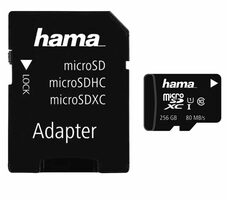 Hama 124171 microSDHC 256 GB / Class 10 /  80 MB/s / Adapter/Mobile