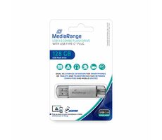 MediaRange MR938 128GB stříbrná / Flash Disk / USB 3.1