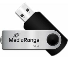 MediaRange MR913 128GB stříbrná  / Flash Disk / USB 2.0