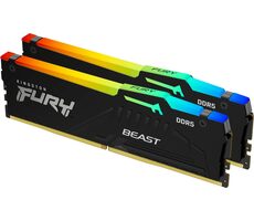 Kingston Fury Beast RGB 64GB (2x 32GB) DDR5 6000MHz EXPO / CL36 / DIMM / Non-ECC / EXPO / XMP / 1.25V