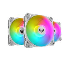 ASUS TUF Gaming TF120 ARGB (3ks) bílá / 120 mm / Advanced FDB / 250-1900 RPM / 76 CFM / 29 dB