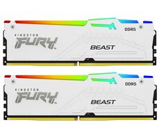Kingston Fury Beast White RGB 64GB (2x32GB) DDR5 6000MHz EXPO / CL36 / DIMM / On-Die ECC / EXPO / XMP / 1.35V