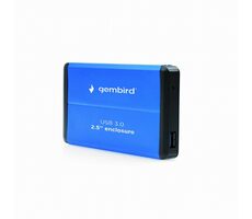 Gembird EE2-U3S-2-B modrá / externí box / 2.5" / hliníkový / USB 3.0