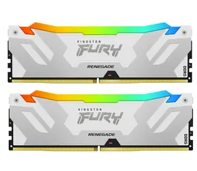Kingston Fury Renegade White RGB 32GB (2x16GB) DDR5 6400MHz / CL32 / DIMM / On-Die ECC / XMP / 1.4V