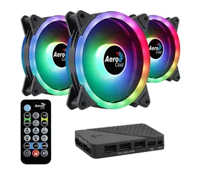 AeroCool Duo 12 Pro / sada ventilátorů / 120mm / ARGB / hub / ovladač