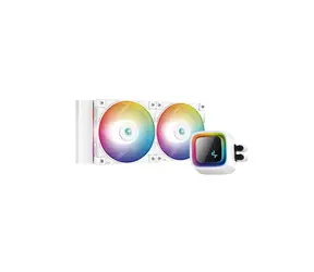 DEEPCOOL LS520 bílá / komplet vodního chlazení / 2x 120mm /  ARGB / TDP 280W