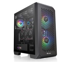 Thermaltake View 300 MX ARGB Black / E-ATX / 1x UBS C  3.2 / 2x USB 3.0 / Bez zdroje / průhledná bočnice 