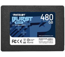 Patriot Burst Elite 480GB / SSD / 2.5" SATA III / R: 450MBs / W: 320MBs / IOPS 40K 40K / MTBF 2mh