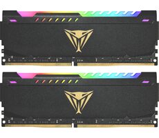 Patriot Viper Steel RGB 32GB (2x16GB) 3200MHz černá / DDR4 / CL16 / XMP 2.0 / Non-ECC / Unbuffered / 1.35V