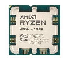AMD RYZEN 7 7700X @ 4.5GHz - TRAY / Turbo 5.4GHz / 8C16T / L2 8MB L3 32MB / AM5 / Zen 4 / 105W