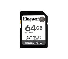 Kingston Industrial pSLC SDXC 64GB / UHS-I V30 / U3 / A1 / Class 10 / Odolná
