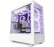 NZXT H5 Elite edition bílá / E-ATX / 1x USB 3.2 + 1x USB-C 3.2 / 3.5mm Jack / 3 x 120 mm (2xRGB)