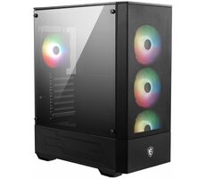 MSI MAG FORGE 112R černá / ATX / 2x USB 3.0 / 4x120mm ARGB / bez zdroje / průhledná bočnice