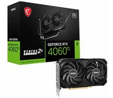 MSI GeForce RTX 4060 Ti Ventus 2X Black 8G OC / 2310 - 2580 MHz / 8GB GDDR6 / 128bit / 1x HDMI+3x DP / 160W (8)