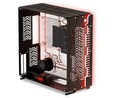 Singularity Computers Wraith ITX černá / PC skříň / ITX/DTX / integrované vodní chlazení