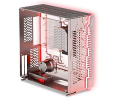 Singularity Computers Wraith ITX stříbrná / PC skříň / ITX/DTX / integrované vodní chlazení