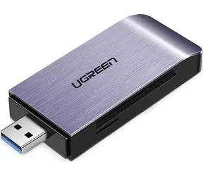 Ugreen Čtečka paměťových karet USB-A 3.0 (M) - micro SD & SD & CF & čtečka karet MS stříbrná