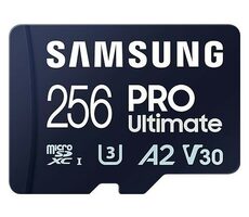 SAMSUNG Micro SDXC PRO Ultimate 256GB + adaptér / UHS-1 / Class 10 / U3 / Čtení: 200MBps / Zápis: 130MBps
