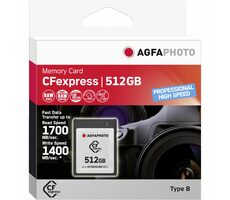 AgfaPhoto CFexpress 512 GB / R:1700 MB/s / W:1400 MB/s 