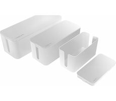 LogiLink KAB0078 bílá / Krabice na organizaci kabelů / 3 velikosti