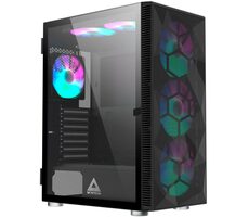 Montech X3 Mesh černá / ATX / 3x USBA / 3x 140mm + 3x 120mm / bez zdroje / průhledná bočnice