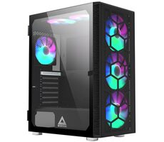 Montech X3 Glass černá / ATX / 3x USBA / 3x 140mm + 3x 120mm / bez zdroje / průhledná bočnice