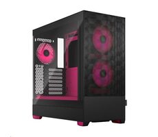 Fractal Design Pop Air RGB Magenta Core TG Clear černá / ATX / 3x 120mm RGB / 2x USB 3.0 / průhledná bočnice / bez zdroj
