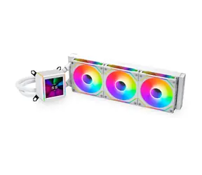 Lian Li GALAHAD II LCD 360 SL-INF bílá / 3x 120 mm / ARGB podsvícení / 2100 RPM / 29 dB / Intel + AMD