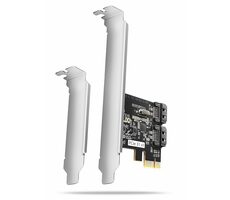 AXAGON PCES-SJ2, PCIe řadič - 2x interní SATA 6G port, JMB582, SP & LP